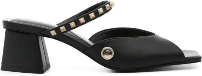 Just Cavalli Zwarte Sandalen voor Vrouwen Ss24 Black Dames