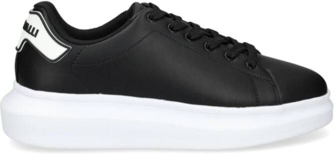 Just Cavalli Zwarte Sneakers voor Mannen Aw24 Black Heren