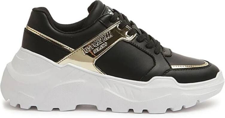 Just Cavalli Zwarte Sneakers voor Vrouwen Black Dames