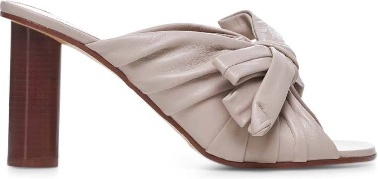 JW Anderson Beige Strik Detail Slip-On Hakken Beige Dames