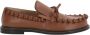 JW Anderson Bruin Leren Platte Schoenen met Strik Brown Dames - Thumbnail 1