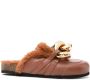 JW Anderson Bruine Casual Loafers met synthetische bont Brown Dames - Thumbnail 1