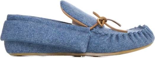 JW Anderson Denim Platte Schoenen Blue Heren