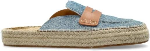 JW Anderson Denim Slides Blue Heren