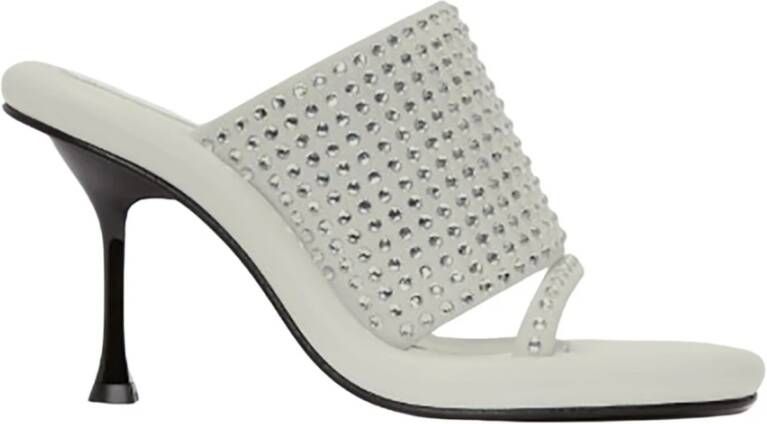 JW Anderson Kristal Bumper Mule Sandalen White Dames