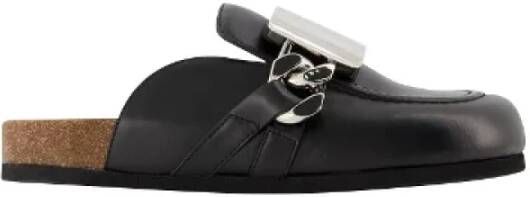 JW Anderson Zwarte Leren Gourmet Loafers Black Dames