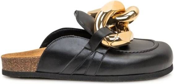 JW Anderson Loafers met Kettingdetail Black Dames