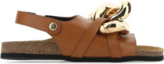 JW Anderson Platte Sandalen Bruin Dames