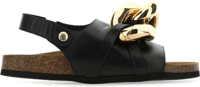 JW Anderson Platte Sandalen Zwart Dames