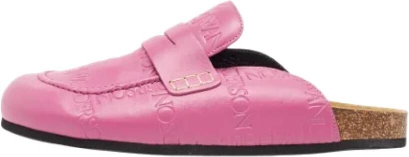 JW Anderson Pre-owned Leather mules Pink Heren