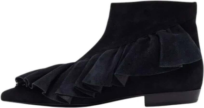 JW Anderson Pre-owned Suede boots Black Dames