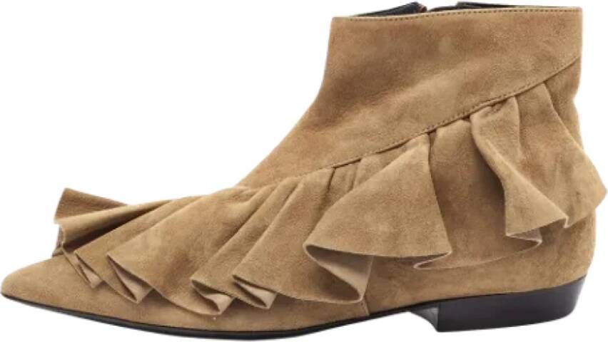 JW Anderson Pre-owned Suede boots Brown Dames