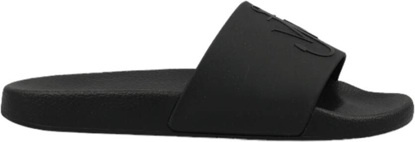 JW Anderson Anchor Logo Slides Sandalen Black Heren