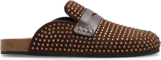 JW Anderson Suède pantoffels Brown Dames