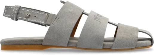 JW Anderson Suède Sandalen Gray Dames