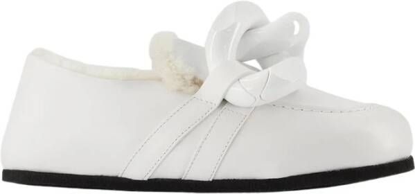 JW Anderson Witte Leren KettingBallerinas White Dames