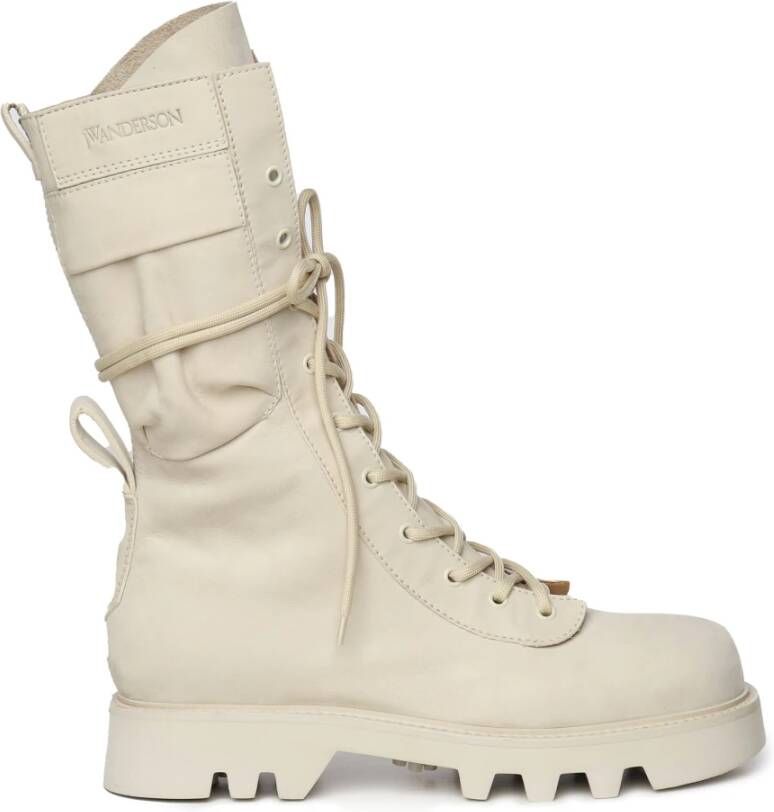 JW Anderson Witte Veterschoenen Italiaans Gemaakt White Heren