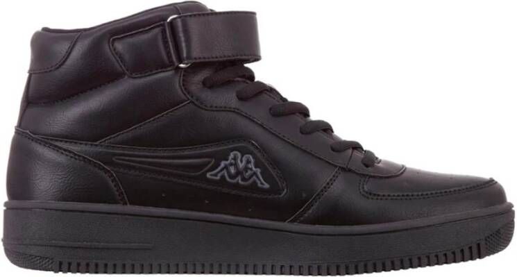 Kappa Stijlvolle Mid-Top Unisex Sneakers Black Heren