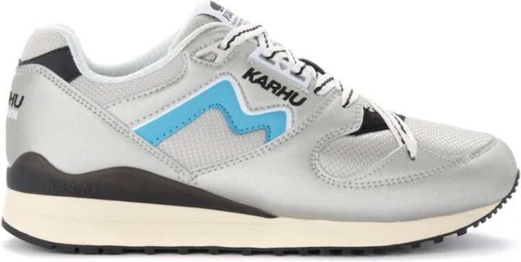 Karhu Sneakers van mesh en zilver met blauwe en roze details Grijs Dames