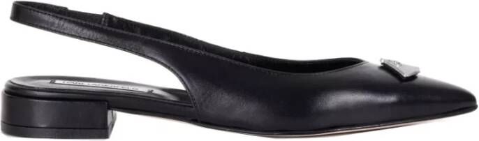 Karl Lagerfeld Ballerina Flats met open hiel Black Dames