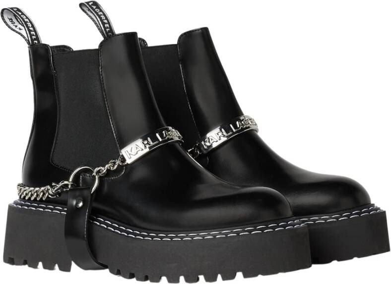 Karl Lagerfeld Patrol II k-chain gore laarzen Zwart Dames