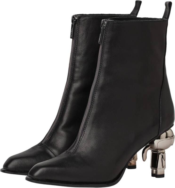 Karl Lagerfeld Boots & laarzen Ikon Heel Zip Ankle Boot in zwart