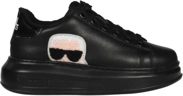 Karl Lagerfeld Contrasterende lage sneakers Black Dames