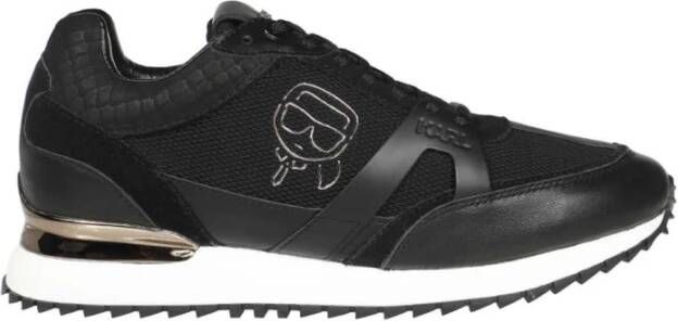 Karl Lagerfeld Contrasterende lage sneakers Black Heren