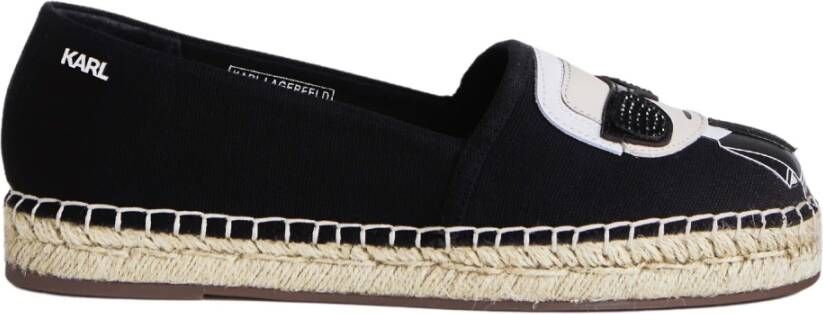 Karl Lagerfeld Espadrilles KAMINI Karl Ikonic Slip On in zwart