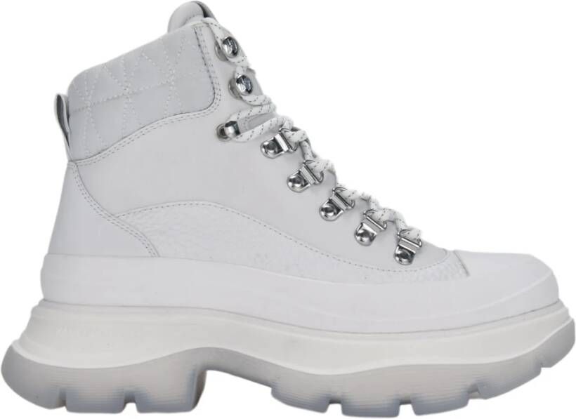 Karl Lagerfeld Hiker Lace Boot White Dames