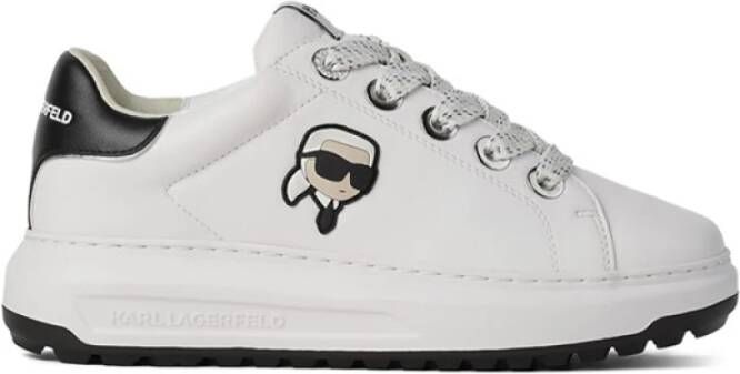 Karl Lagerfeld Ikonik NFT Kapri leren sneakers White Dames