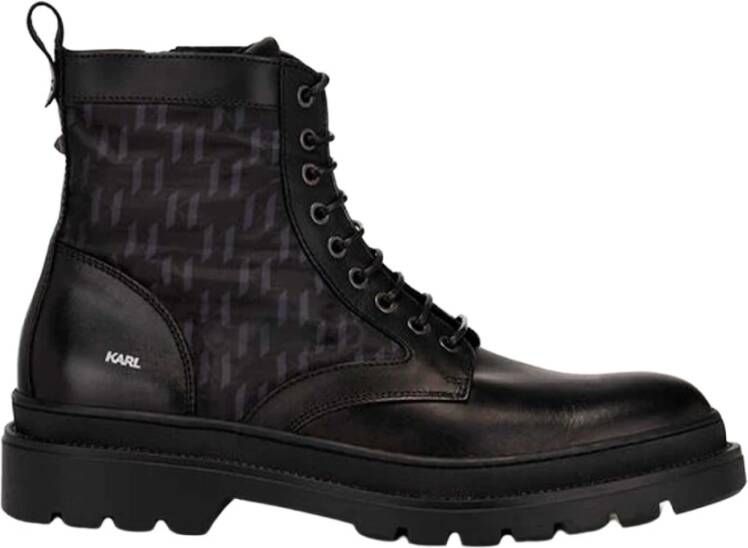 Karl Lagerfeld Lace-up Boots Zwart Heren