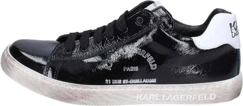 Karl Lagerfeld Lakleren Dames Sneakers Black Dames