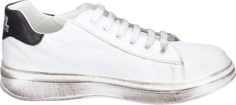 Karl Lagerfeld Leren Dames Sneakers White Dames