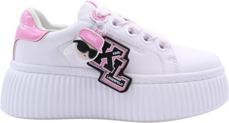 Karl Lagerfeld Luxe Sneaker Verhoog Stijl Vrouwen White Dames