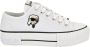 Karl Lagerfeld Low-Top Sneakers Kampus Max Nft Patch Lo Lace in wit - Thumbnail 1