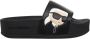 Karl Lagerfeld Maxi Slides Enkelvoudige Sandalen Black Dames - Thumbnail 1