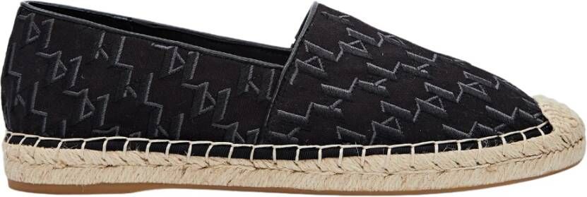 Karl Lagerfeld Espadrilles Kamini Monogram Lo Slip On in zwart