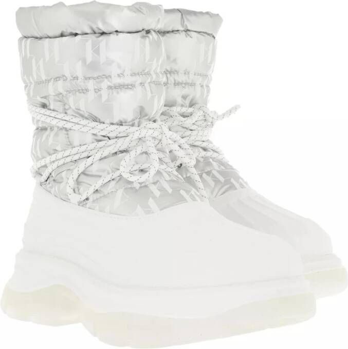 Karl Lagerfeld Boots & laarzen LUNA Monogram Ankle Boot in zilver