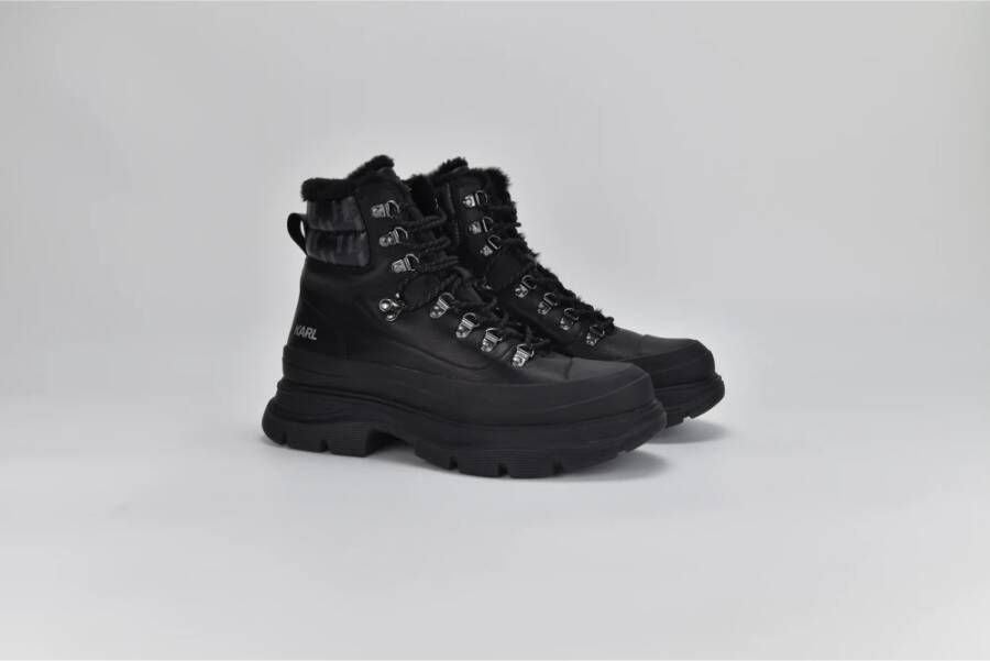 Karl Lagerfeld Monogram Hiker Laarzen Black Heren