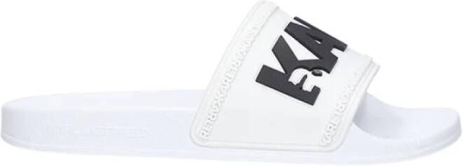 Karl Lagerfeld Sneakers Kondo Karl Logo Slide in wit - Foto 1