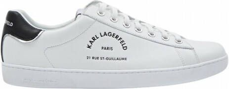 Karl Lagerfeld Buty męskie sneakersy Kourt II Maison Karl Lace Kl51541 011 Wit Heren