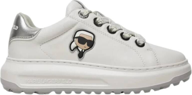 Karl Lagerfeld Sneakers kapri lug kl67530 wit lthr White Dames