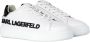 Karl Lagerfeld Maxi Kup Dames Sneakers Schoenen Sneaker Leer Wit KL62210 - Thumbnail 2