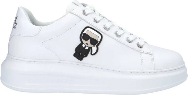 Karl Lagerfeld women shoes leather trainers sneakers K Ikonik Kapri Wit Dames