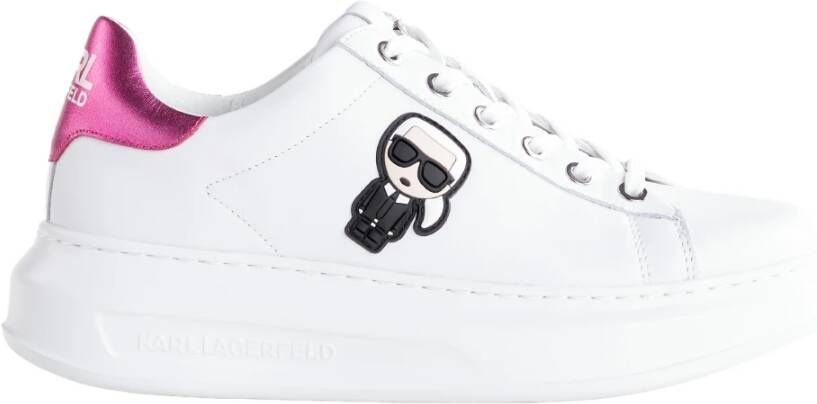 Karl Lagerfeld Kapri Karl Ikonic Lo Lace Sneakers Kl62530 01P 41 Wit Heren