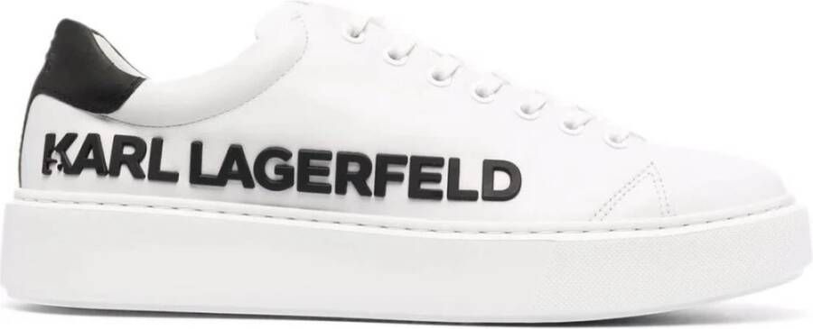 Karl Lagerfeld Deportiva con logotipo en relieve en el lateral Wit Heren