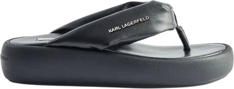 Karl Lagerfeld Teenslippers Sliders Zwart Dames