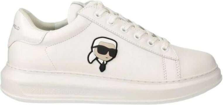 Karl Lagerfeld Witte Mono Herensneakers White Heren