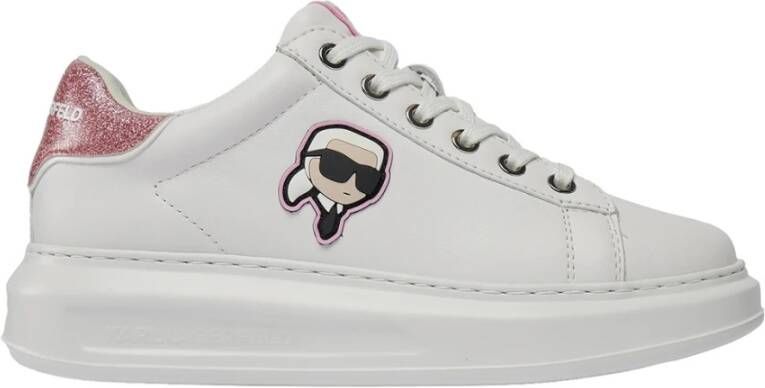 Karl Lagerfeld Witte Sneaker Kapri Kl62530N White Dames